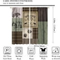thumbnail image 2 of Red Wine Kitchen Curtains, Glasses of Red and White Wine Theme Window Treamtents for Bedroom, Farmhouse Rural Wine Cheese Drape 2 Panel Sets,55x63 Inch, 2 of 5