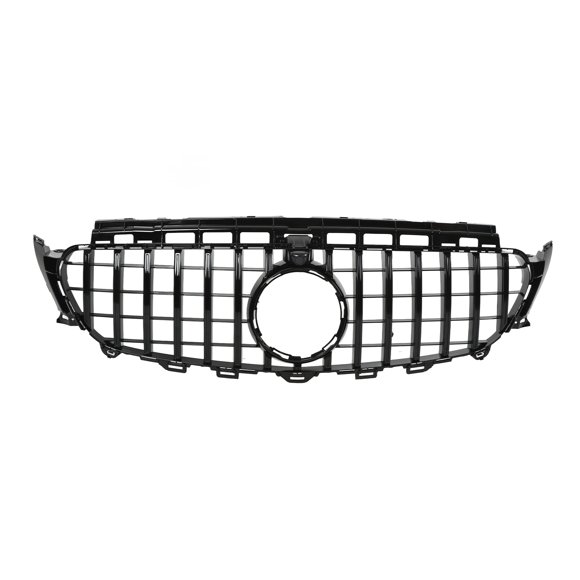 Front Grille Cover, Easy Installation High Strength ABS Grille Frame Trim For Panamericana GT Style Matte Black + Glossy Black