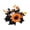 A, variant on Halloween Autumn Candle Ring Wreath with Sunflower and Maple Leaf,Realistic Biomimetic Foliage with Central Candle Space,Tabletop Decor for Thanksgiving,Fall Harvest,or Spooky Party Centerpiece