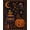 Black, Pattern 3, variant on Design&I 9'x12' Washable Area Rug Sleek Flatweave Pet Friendly Black Orange Enchanted Halloween Whimsy Design Mystical Night Motif with Pumpkins for Master Suite, Under Bed