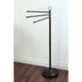 thumbnail image 4 of Kingston Brass Pedestal 3-Arm Bathroom Towel Rack, 4 of 5