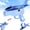 Blue, variant on Dinosaur Foam Glider Launcher Toy, Mechanical Catapult Gun, Crash-Resistant EPP Airplane with Long Flight Distance, Outdoor Active Play Gift