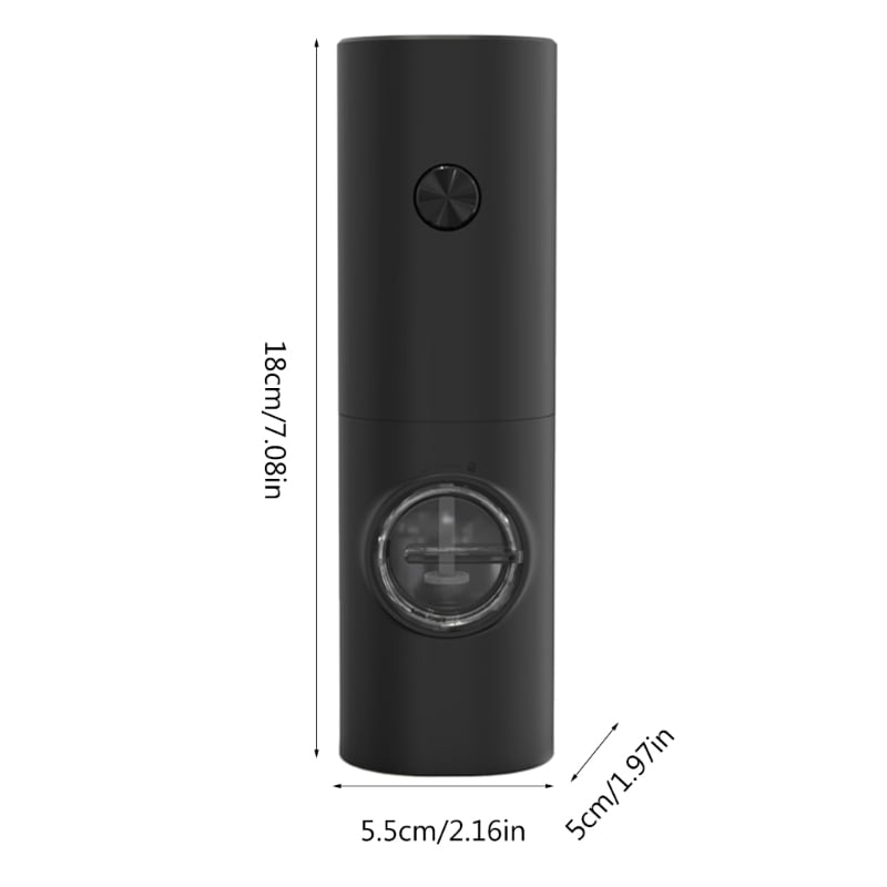 2 Pcs Electric Grinder Gravity Sensing Mini Intelligent Salt and Pepper Grinder Adjustable Coarseness Electric Grinder