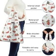 thumbnail image 5 of 5 Pack Foldable Shopping Bag,Red Christmas Truck Pattern Reusable Grocery Bags with Pockets,Large Reusable Tote Bags with Handles Waterproof & Lightweight, 5 of 6