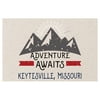 Keytesville Missouri Souvenir 2x3 Inch Fridge Magnet Adventure Awaits Design