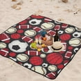 thumbnail image 6 of GZHJMY Extra Large Outdoor Picnic Blanket 78"x78",Basketball Football Soccer Baseball Waterproof Beach Blanket Sand Free Foldable Picnic Mat for Camping,Park,Beach,Hiking, 6 of 6