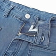 thumbnail image 3 of Women's Fashion Wide Leg High Waist Flared Jeans with Patch Pockets for a Look, 3 of 7