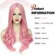 thumbnail image 2 of Cosplay Wig Long Gradient Braid Anime Wig with Bangs Ponytail Synthetic Wig Suitable for Women's Party, 2 of 7