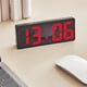 thumbnail image 5 of Reloj despertador digital Simples LED con pantalla digital grande, reloj despertador de moda, totalmente funcional, para escritorio, mesita de noche, estudio, cocina, reloj con marco negro., 5 of 7