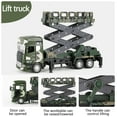 thumbnail image 6 of syligr Military Lift Truck Toy Car for Boys Ages 3-8 Diecast Vehicle Toys Alloy and Plastic Material with Lights and Sound Effects Pull Back and Go Action Figure Gift for Kids, 6 of 9