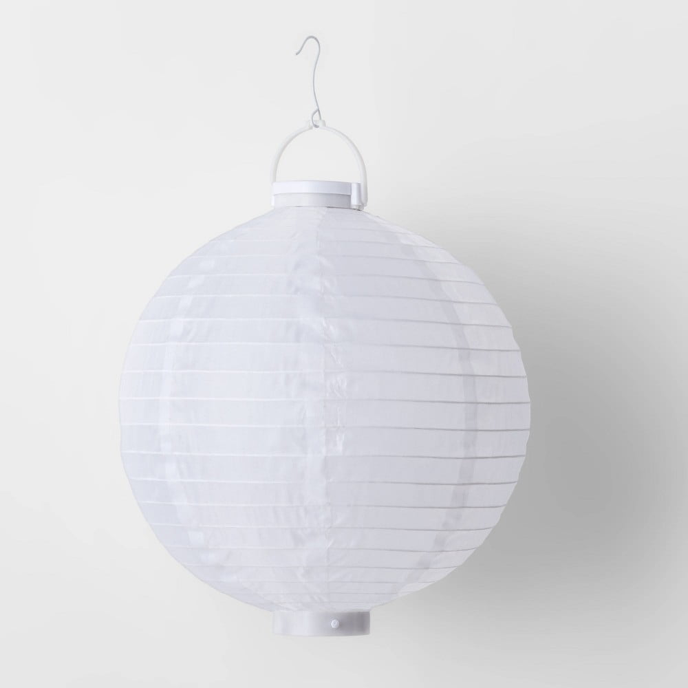 Led Nylon Lantern With Timer Sphere - Assorted Colors - Sun Squad 