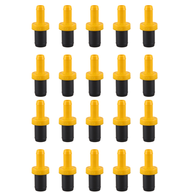 20X 17130-PWA-003 Plastic Car Intake Manifold Outlet Valve for 2005-2017,20*Intake Manifold Outlet Valve,black & yellow