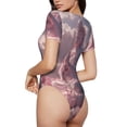 thumbnail image 2 of Balery Pink Lotus Buddha Body de cuello redondo de manga corta para mujer Tops de manga corta Tops básicos-Medium, 2 of 7