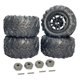 thumbnail image 2 of 4 piezas de neumáticos de nieve RC a escala 1:14, repuestos para ruedas y neumáticos para Wltoys 124018 Neumáticos con pasadores hexagonales, 2 of 8