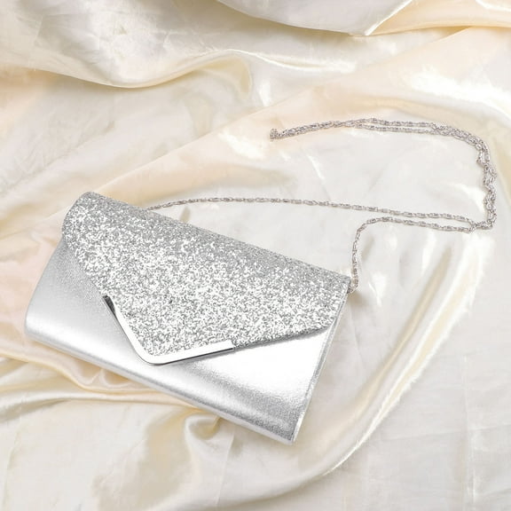Amosfun 1pc Evening Clutch Handbag PU for Women Wedding Dinner