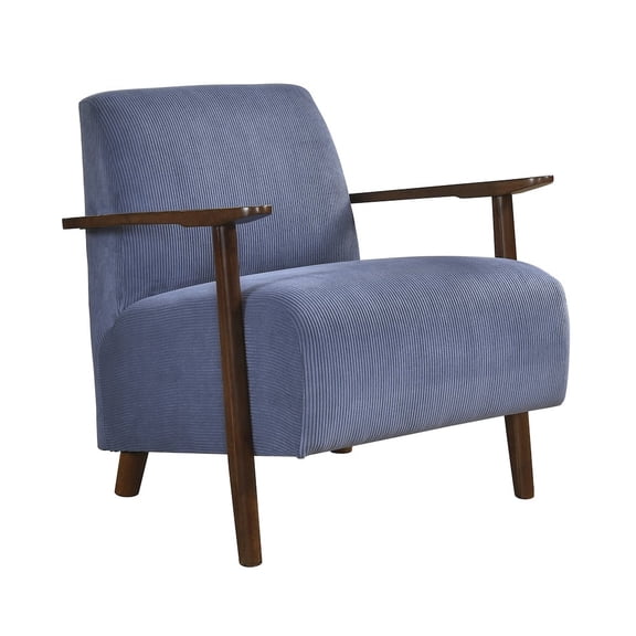 Lexicon Ezra Corduroy Accent Chair in Blue