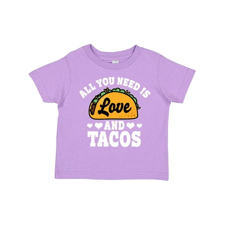 

Inktastic Valentine s Day All You Need is Love and Tacos Gift Toddler Boy or Toddler Girl T-Shirt
