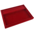 thumbnail image 4 of KLKCMS Plateaux à Bijoux en Velours Présentoir à Bijoux Rouge Velours, 4 of 9