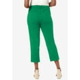 thumbnail image 2 of Jessica London Women's Plus Size Classic Cotton Denim Capri, 2 of 5