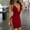 Red, variant on Red Womens Sun Dress, Polyester Summer Wedding Dress Guest, Formal Wedding Guest Dress Plus Size, M Overnight Dresses for Women, Dresses for Women 2024 Casual, Weekend Leisure Womens Midi Dress