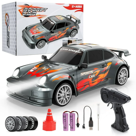 RC Drift Car, 1:24 Remote Control Car for Kids, 4WD High Speed RC Cars, 6 7 8-12 Year Old Kid Boys Gifts for Birthday Christmas