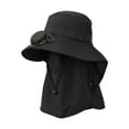 thumbnail image 1 of MERIGLARE Outdoor Hat with Fan Breathable with Face Neck Cover Flap Sun Protection Hat Black, 1 of 9