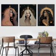 thumbnail image 3 of Impresión de póster de diosa Celestial, pintura de lienzo de bruja de estética oscura, Art Nouveau, Luna y estrellas, decoración de pared para sala de estar, 3 of 4