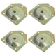 thumbnail image 1 of Angled Mounting Plates For Furniture Legs 4Pcs Set Designed For Wooden Furniture Legs Corrosion Resistant 12 Degree Angled Installation, 1 of 3