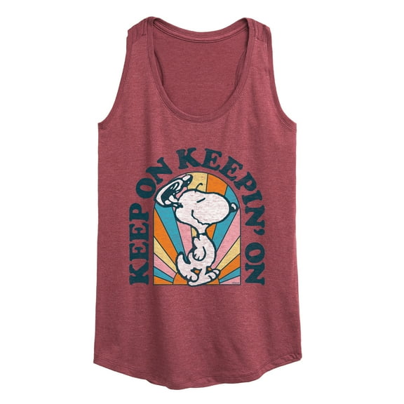 Peanuts - Keep On - Women's Racerback Tank Top
