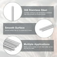 thumbnail image 2 of Uxcell 10-Pack 304 Stainless Steel Solid Round Rod, 1.5x200mm Metal Solid Shaft Rods for DIY Craft[0.06x7.87IN], 2 of 6