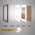 thumbnail image 5 of FungYuan 3PACK 11x14 Wood Picture Frame , Display Photo 11x14 Matted to 8x10 Wall Frame, Brown, 5 of 5