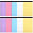 thumbnail image 1 of Paquete de 10 blocs de notas legales, cuadernos pequeños, blocs de notas, blocs de notas de colores, blocs rayados para tomar notas, suministros de oficina A5, 1 of 7
