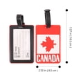 thumbnail image 5 of MLINS 4 pcs  Luggage Hanging Label Suitcase Checked Tag Canada Flag Suitcase Boarding Tag Accessory, 5 of 8