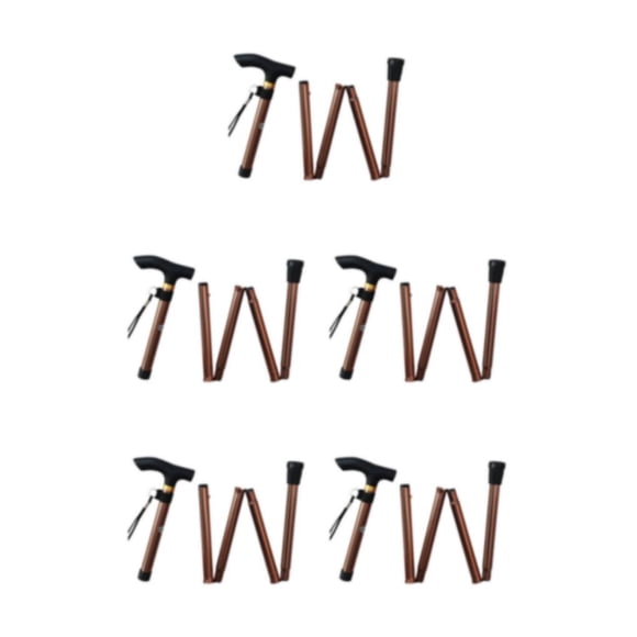 Minnieouse Muletas Bastones plegables ajustables de 4 secciones Bastones para correr Trail Type8 NO8