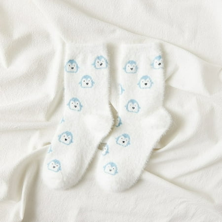 

Pattern Warm Color Crew Socks Ladies Floor Sleep Socks
