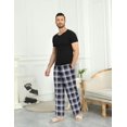 thumbnail image 2 of EKOUAER Pants Plaid Pj Lounge Pants PJ Bottoms with Pockets & Drawstring for Christmas, 2 of 5