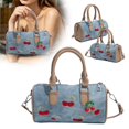 thumbnail image 6 of AJKHSAHDFJ Printed Women's Tote Bag, Cherry Heart-Shaped Shoulder Bag, Shoulder Tote, Chain Strap, Suitable for Any Occasion, Fashionable and Versatile,Brown,Fashion, 6 of 7