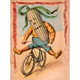 thumbnail image 2 of Vintage Apple Collection 14x18 White Modern Wood Framed Museum Art Print Titled - Bike Corn, 2 of 4