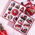 thumbnail image 2 of Visland 1 Box Christmas Tree Pendant Colorful Exquisite with Rope Festive Anti-crack Decorate Hanging Cartoon Train Christmas Ornament for Christmas Party, 2 of 8