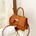 thumbnail image 2 of Bolso de hombro con patrón de cocodrilo para mujer, bolsos cuadrados pequeños, bolsos cruzados Vintage de Color puro, bolsos de cuero PU, 2 of 5