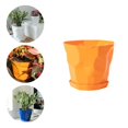 thumbnail image 1 of Flowerpot Durable Stable Decorative Breathable Succulents Nursery Garden Planter with Tray for Home, 1 of 8
