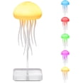 thumbnail image 1 of shiyou-Jellyfish Lamp, Voice Control Jellyfish Lamp with Dancing Legs, RGB Gradient Jellyfish Bedside Lamp, Rechargeable Jellyfish Table Lamp with Touch Sensor, Christmas Gifts (Hanging + Base), 1 of 4