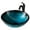 Oil Rubbed Bronze, variant on KRAUS 17-inch Blue Glass Nature Series Bathroom Vessel Sink and Matte Black Arlo Faucet Combo Set with Pop-Up Drain