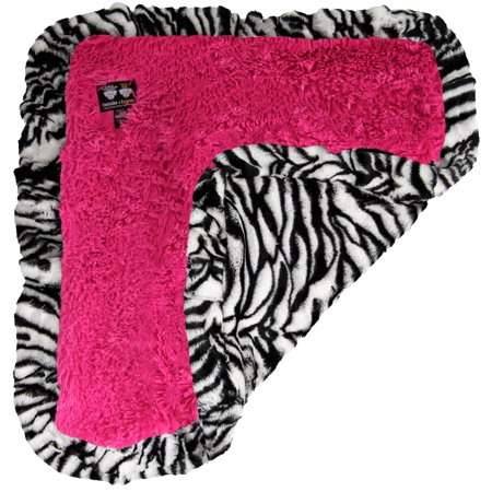 Bessie and Barnie Zebra/ Lollipop Luxury Shag Ultra Plush Faux Fur Pet/ Dog Reversible Blanket (Multiple Sizes)