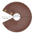 thumbnail image 2 of OULII Modern Brown Table Lamp Shade PU Lampshade Indoor Use 1Set, 2 of 7