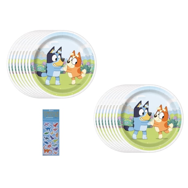 Platos para tartas de postre Bluey Birthday 16