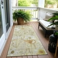 thumbnail image 6 of Addison Rugs Chantille Indoor/Outdoor Transitional Floral Wheat Washable Runner Rug, 2'3" x 7'6", 6 of 6