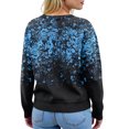 thumbnail image 6 of Women's Sweater Cute Fun Printing Sweater Fall And Winter Long Sleeve Knitted Sweater for Fall Winter Blooming Styles,Dark Blue,XL, 6 of 7