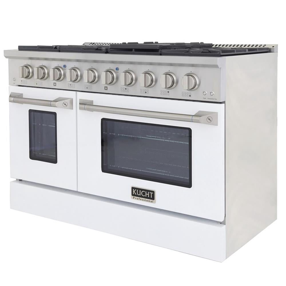 Pemberly Row 48" 6.7 cu. ft. Dual Fuel Range for Propane Gas in White