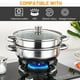thumbnail image 3 of Vaporera De Cocina De Acero Inoxidable Doble Capa Con 2 Asa ANGGREK Otros, 3 of 8